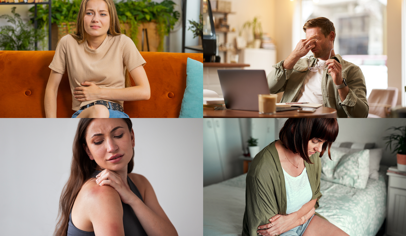 Common symptoms collage