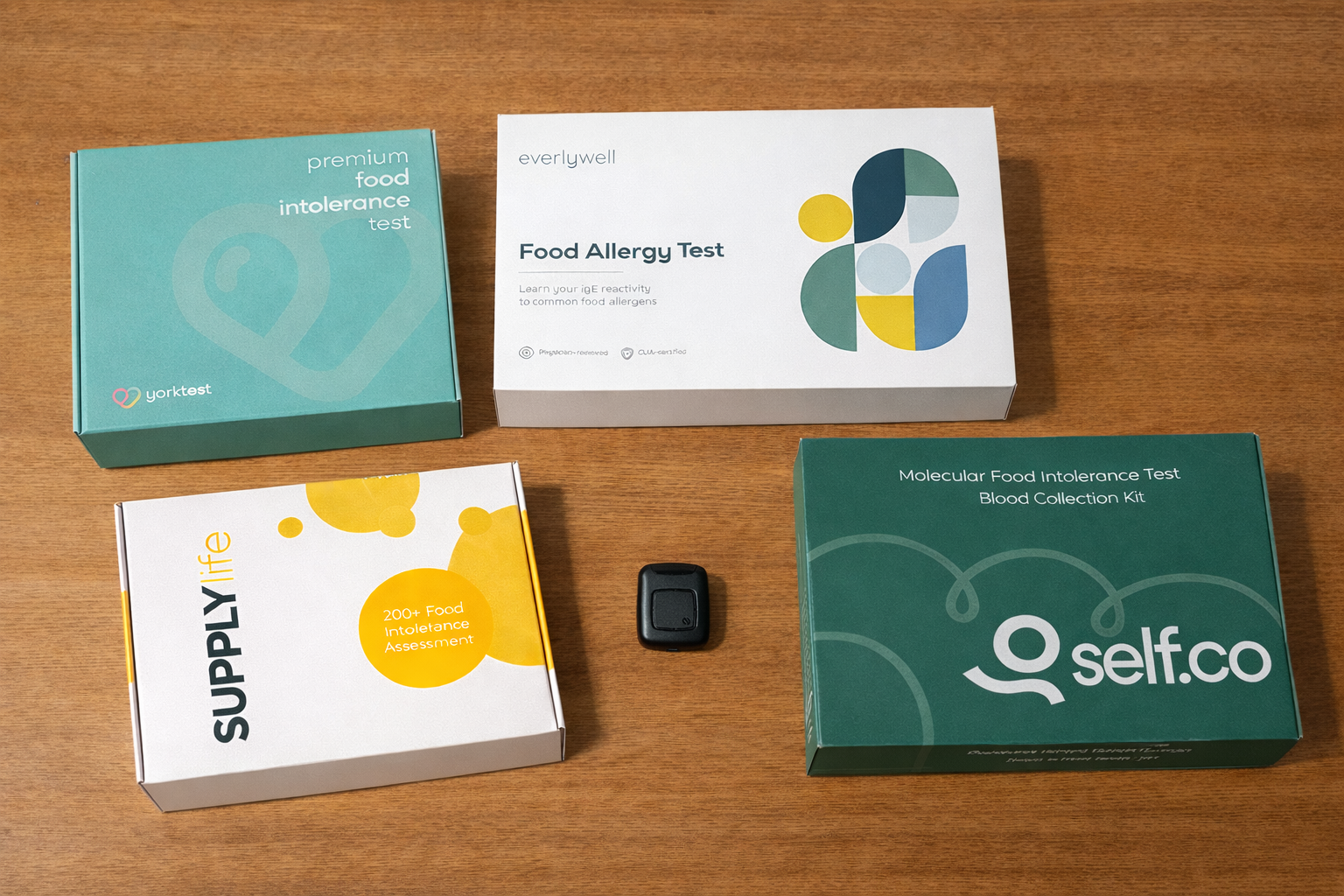 Five food intolerance test kits compared